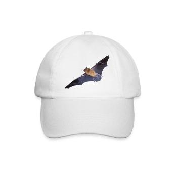Bat - Baseball Cap - white/white - Front