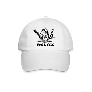 Funny BOXER relax dog dogs saying Wilsigns - Baseball Cap - white/white - Front