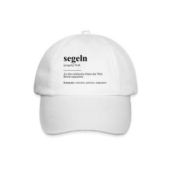 segeln Definition Tshirt Boot reparieren - Baseballkappe - Weiß/Weiß - Vorne