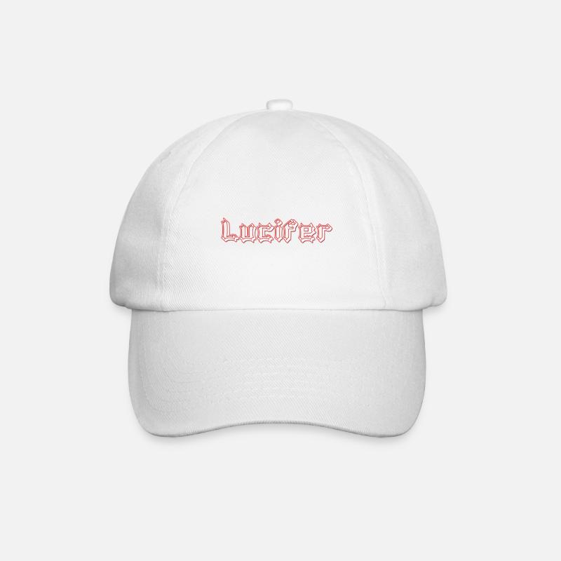 lucifer - Baseball Cap - white/white