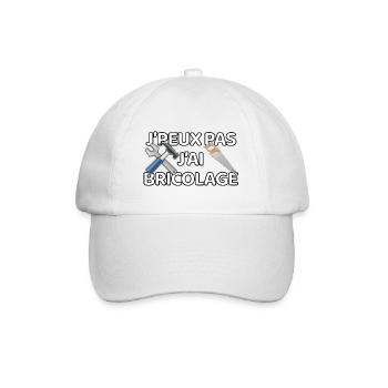 J’peux pas j’ai bricolage - Casquette classique - blanc/blanc - Devant