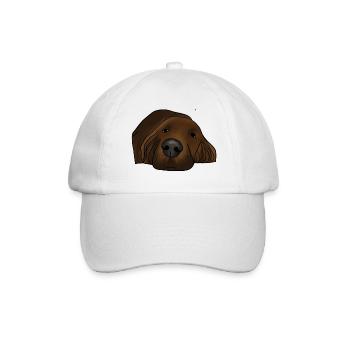 Setter irlandais - Casquette classique - blanc/blanc - Devant