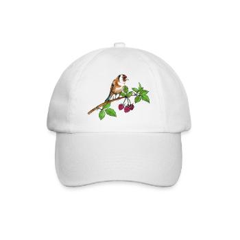 Bunte Vogel - Baseballkappe - Weiß/Weiß - Vorne