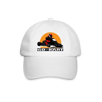 Go Kart - Baseballkappe - Weiß/Weiß - Vorne
