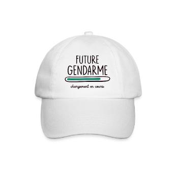 future gendarme chargement en cours - Casquette classique - blanc/blanc - Devant