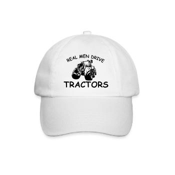 Traktor - Baseballkappe - Weiß/Weiß - Vorne