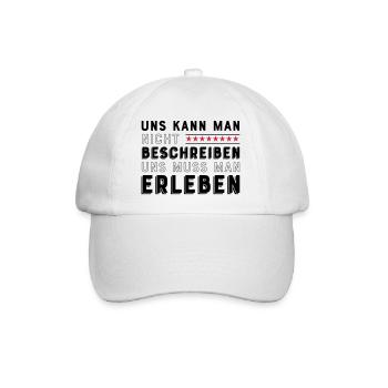 Freunde für immer - Baseballkappe - Weiß/Weiß - Vorne