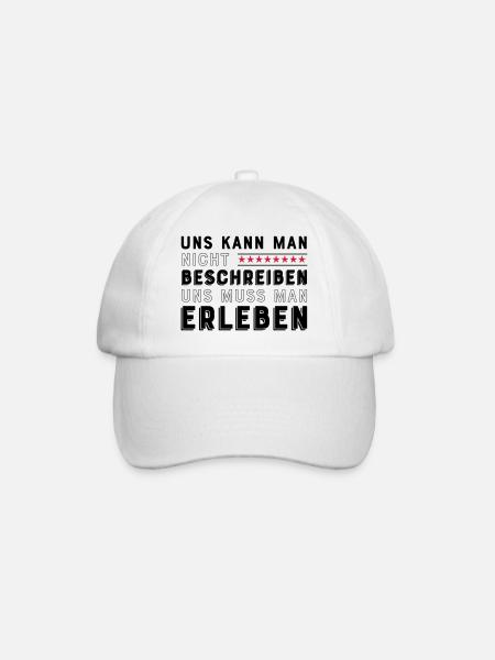 Freunde für immer - Baseballkappe - Weiß/Weiß