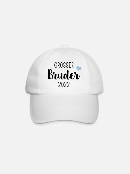 Großer Bruder 2022 / Big Brother 2022 / Herz - Baseballkappe - Weiß/Weiß