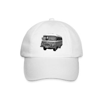 Robur LO 2500 Bus DDR Zittau Ostalgie Oldtimer - Baseballkappe - Weiß/Weiß - Vorne