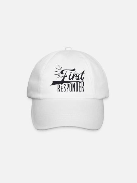 First Responder - Baseball Cap - white/white