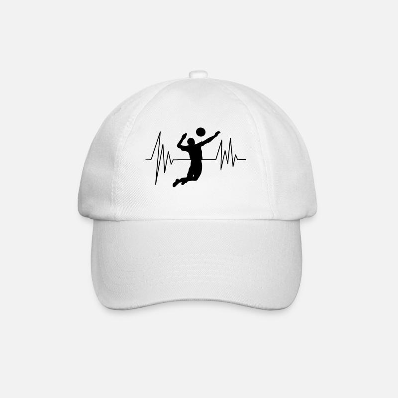 volleyball - Baseball Cap - white/white