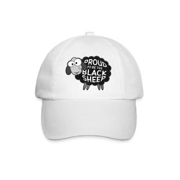 Proud To Be The Black Sheep Funny Sheep Exterior - Baseball Cap - white/white - Front