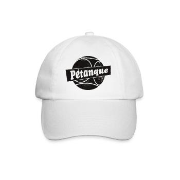 Tenue pétanque Boulekugel pour Bouler Boule - Casquette classique - blanc/blanc - Devant