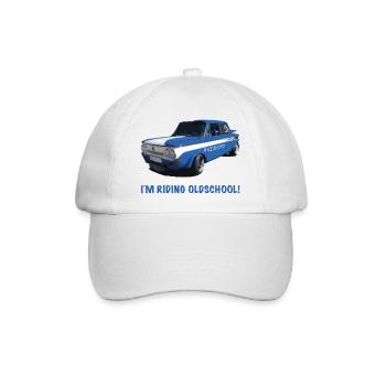 Je suis à cheval Oldschool 2 - Casquette classique - blanc/blanc - Devant
