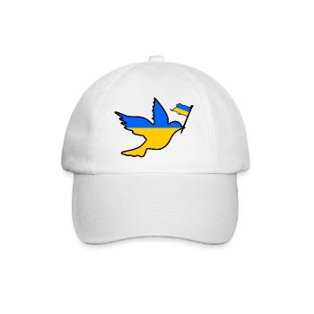 Ukraine - Baseballkappe - Weiß/Weiß - Vorne