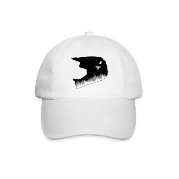 MTB Lifestyle - Helmet at night - Baseball Cap - white/white - Front