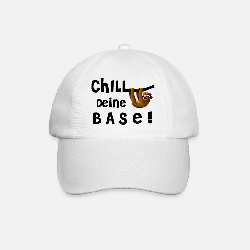 Chill Deine Base - Baseballkappe - Weiß/Weiß