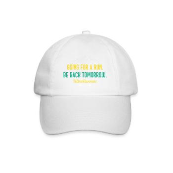 Aller courir. Soyez de retour demain. Ultra Runners - Casquette classique - blanc/blanc - Devant
