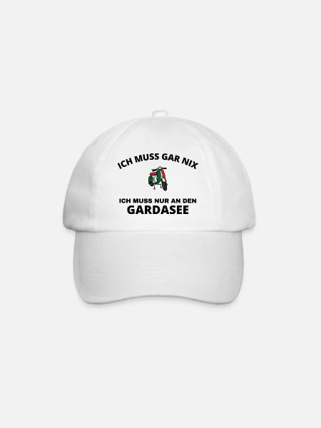 Gardasee - Baseballkappe - Weiß/Weiß