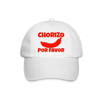 Chorizo Por Favor - Baseball Cap - white/white - Front