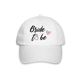 Bride to be - Bachelor Party - Baseball Cap - white/white - Front