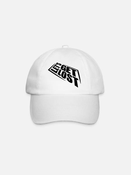 Lets Get Lost - Baseballkappe - Weiß/Weiß