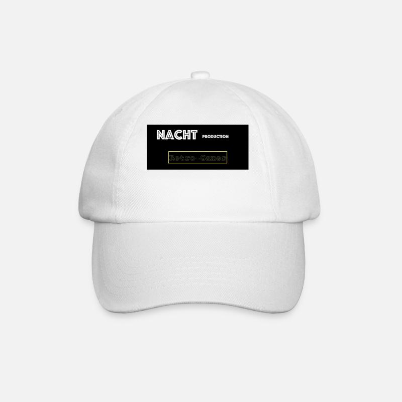 Nachtproduction Retro-Gaming - Baseballkappe - Weiß/Weiß