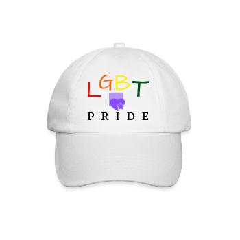 LGBT PRIDE - Casquette classique - blanc/blanc - Devant
