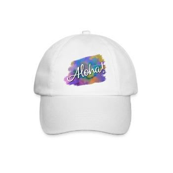 Aloha! - Baseball Cap - white/white - Front