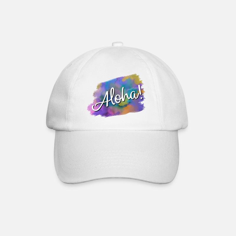 Aloha! - Baseball Cap - white/white