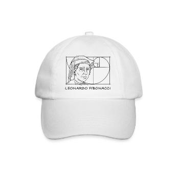 Leonardo Fibonacci Mathematician Math Series Follow - Baseball Cap - white/white - Front