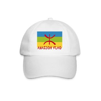 Drapeau Amazigh - drapeau berbère - Casquette classique - blanc/blanc - Devant