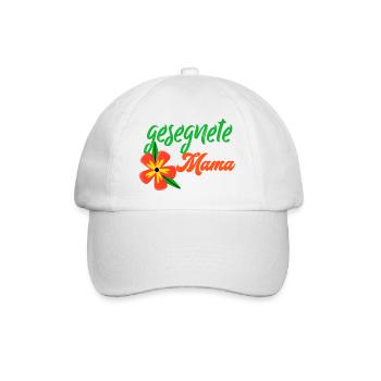 Gesegnete Mama - Baseballkappe - Weiß/Weiß - Vorne