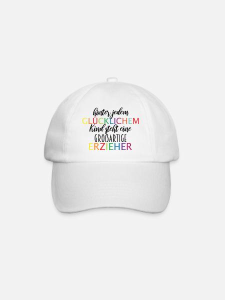 Abschied Erzieher - Baseballkappe - Weiß/Weiß