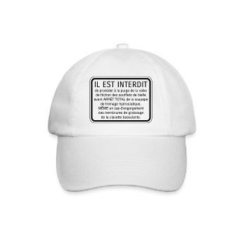 Charabia mécanique - Casquette classique - blanc/blanc - Devant