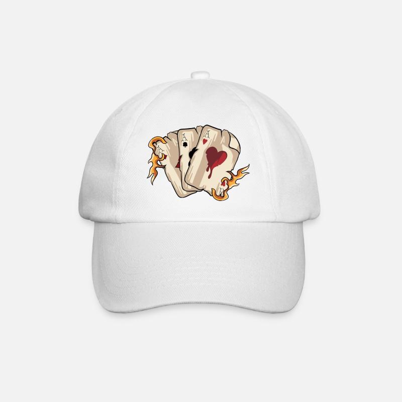 Playing Cards - Baseball Cap - white/white