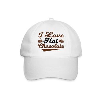 J’adore le chocolat chaud - Casquette classique - blanc/blanc - Devant