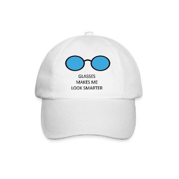 glasses - Baseball Cap - white/white - Front