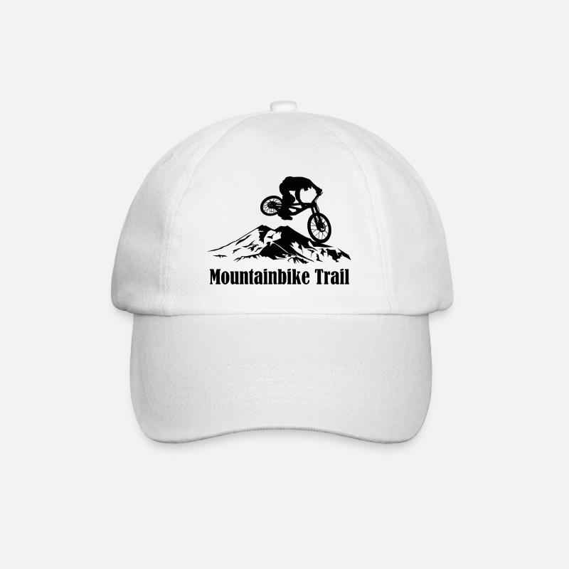 Mountainbike Trail - Baseballkappe - Weiß/Weiß