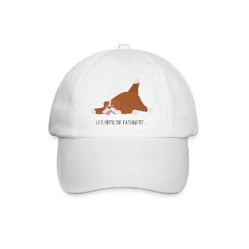 Les gens me fatiguent - Casquette classique - blanc/blanc - Devant