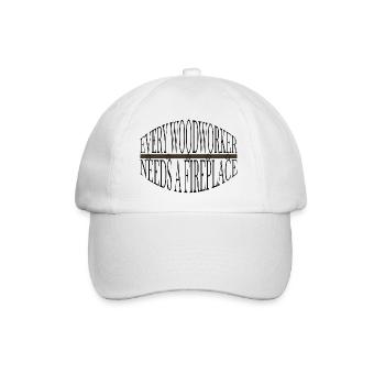 lumberjack forestry funny quote carpenter - Baseballkappe - Weiß/Weiß - Vorne