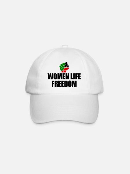Women life freedom - Baseballkappe - Weiß/Weiß