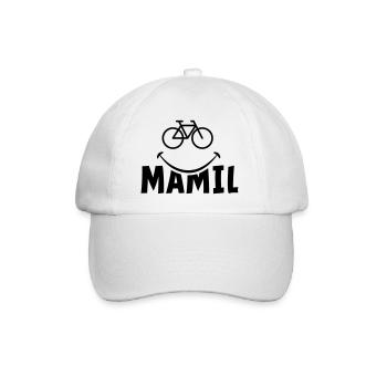 Mamil. Rennrad, Bier und Wein und falsche Kleidung - Baseballkappe - Weiß/Weiß - Vorne