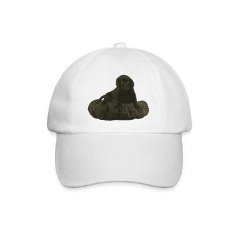 niedliche Tierbabys, Labrador welpe, outfits damen - Baseballkappe - Weiß/Weiß - Vorne