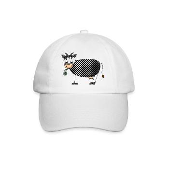 Cow - Baseball Cap - white/white - Front