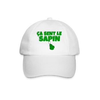 sapin, ça sent le sapin, Noël - Casquette classique - blanc/blanc - Devant