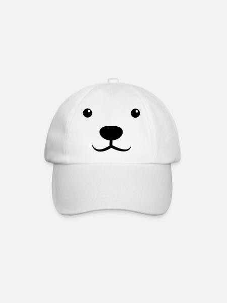 Ice Bath Polar Bear Arctic Winter Swimming - Baseball Cap - white/white