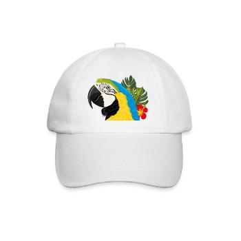 Perroquet ara - Casquette classique - blanc/blanc - Devant