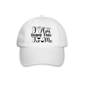 Je le fais pour moi - Casquette classique - blanc/blanc - Devant